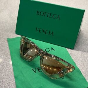 Bottega Veneta Gold Sunglasses